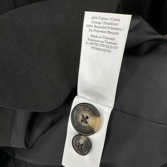 Everlane the tencel oversized blazer in black Size 2 - Picture 6 of 10